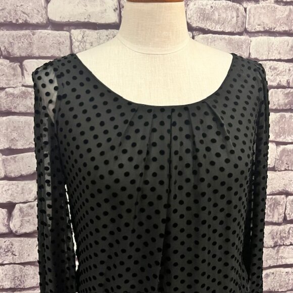 White House Black Market Silk Blouse Size 6 - Picture 2 of 9